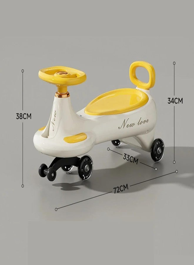 Avarin Swing Magic Ride On Push Wiggle Car for Kids Music, Bluetooth Connect, Comfortable Seats & Durable, Baby Car, Kids Swing Car, Ride On Kid Car, 3+ Years (Yellow) - Image 5